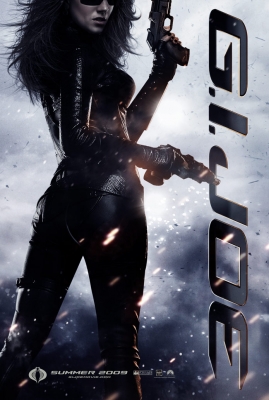 Baroness (Sienna Miller) shows off her guns in a ‘G.I. Joe’ poster