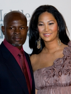 Djimon Hounsou and girlfriend Kimora Lee Simmons
