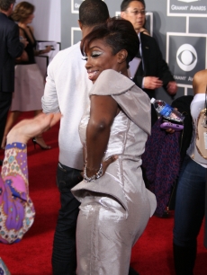 Estelle strikes a pose
