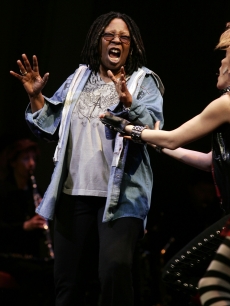 Whoopi Goldberg performs ‘Gee, Officer Krupke’ during the 2009 Broadway Backwards at the American Airlines Theatre