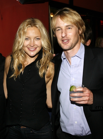 Kate Hudson and actor Owen Wilson attend the after party for the premiere of the ThinkFilm movie ‘The Wendell Baker Story’ on May 10, 2007