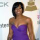 Fantasia Barrino is pretty in purple at the Clive Davis pre-Grammy party