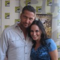 Laura with Gerard Butler at Comic Con 2008