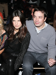 Rachel Zoe, Lake Bell, Jimmy Fallon and Rose Byrne look on at the Rag & Bone fashion show during New York Fashion Week