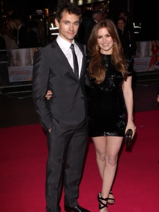 Hugh Dancy and Isla Fisher attends the UK Premiere of Confessions of a Shopaholic at Empire Leicester Square on February 16, 2009 in London, England