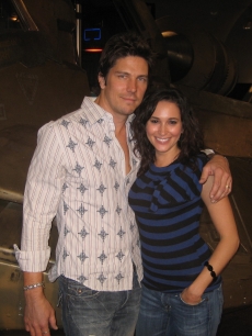Laura with ‘Battlestar Galactica’ star Michael Trucco