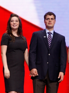 Bristol Palin and Levi Johnston at the Republican National Convention (Sept. 2008)