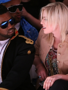 Kanye West and singer Natasha Bedingfield attend the Alexandre Herchcovitch Fall 2009 fashion show