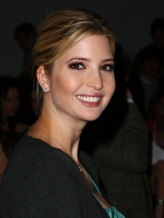 Ivanka Trump smiles for the cameras at the Brian Reyes Fall 2009 show at New York Fashion Week