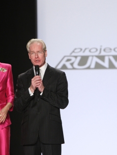Heidi Klum and Tim Gunn during ‘Project Runway’s’ finale show during New York Fashion Week 2009