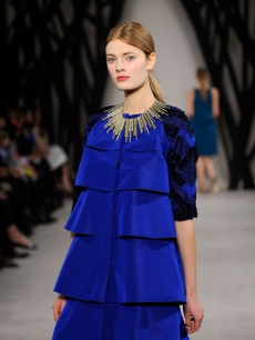 A model walks the runway at the Jason Wu Fall 2009 fashion show during Mercedes-Benz Fashion Week