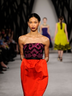A model walks the runway at the Jason Wu Fall 2009 fashion show during Mercedes-Benz Fashion Week