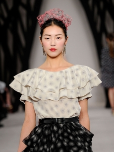 A model walks the runway at the Jason Wu Fall 2009 fashion show during Mercedes-Benz Fashion Week