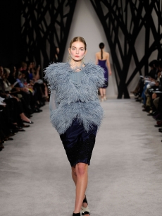 A model walks the runway at the Jason Wu Fall 2009 fashion show during Mercedes-Benz Fashion Week