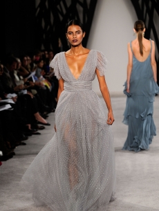 A model walks the runway at the Jason Wu Fall 2009 fashion show during Mercedes-Benz Fashion Week