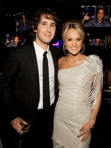 Josh Groban and Carrie Underwood attend the 17th Annual Elton John AIDS Foundation Oscar party held at the Pacific Design Center on February 22, 2009 in West Hollywood, California