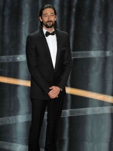 Adrien Brody presents Best Actor at the 2009 Oscars