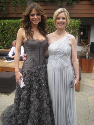Access’ Maria Menounos and Ryan Patterson get red carpet ready before the 2009 Oscars