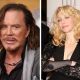 Mickey Rourke and Courtney Love