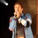 Coldplay singer Chris Martin rehearses for the 2009 Brit Awards