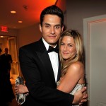 John Mayer and Jennifer Aniston cuddle up at the Vanity Fair Oscar party