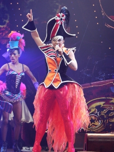 Pink performs onstage at the Palais De Nikaia on February 24, 2009 in Nice, France