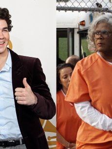 Kevin Jonas of the Jonas Brothers and Tyler Perry as Madea