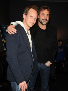Patrick Wilson and Jeffrey Dean Morgan visit the Apple Store Soho March 5, 2009 in New York City