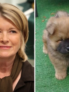 Martha Stewart and her dog Ghenghis Khan