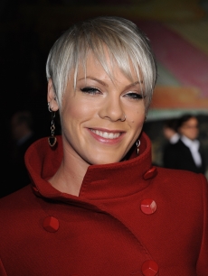 Pink poses as she attends the Stella McCartney Ready-to-Wear AW 2009 fashion show during Paris Fashion Week