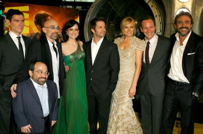 Billy Crudup, Donny Woodburn, Jackie Earle Haley, Carla Gugino, Zack Snyder, Malin Ackerman, Patrick Wilson and Jeffrey Dean Morgan at the LA ‘Watchmen’ premiere
