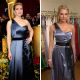 Kate Winslet at the 2009 Oscars and the Faviana replica of her gown