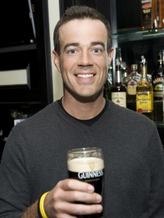 Carson Daly toasts St. Patrick’s Day at The Perfect Pint II on March 12, 2009 in New York City