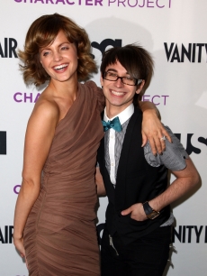 Mena Suvari and fashion designer Christian Siriano attend USA Network’s ‘American Character: A Photographic Journey’ launch event at the Stephan Weiss Studio in NYC