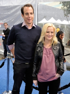 Comic couple Will Arnett and Amy Poehler at the ‘Monsters Vs. Aliens’ premiere in LA