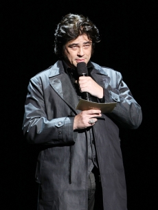 Benicio del Toro at the G Star Fall 2009 Fashion show during New York Fashion Week (Feb. 2009)