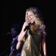 Taylor Swift performs live on stage in concert on the Sydney stop of her ‘Fearless’ tour at The Factory Theatre