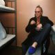 Mickey Rourke visits the Butyrka jail on March 13, 2009 in Moscow, Russia