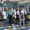 Mekhi Phifer as Dr. Gregory Pratt with other ER cast members 