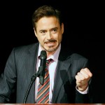 Robert Downey Jr. introduces a clip of his upcoming film ‘Sherlock Holmes’ at the Paris Las Vegas during ShoWest, March 31, 2009