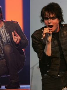 Adam Lambert and Gerard Way of My Chemical Romance