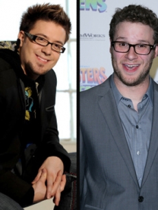 Danny Gokey and Seth Rogen