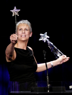 Jamie Lee Curtis appears onstage at Starlight Children’s Foundation’s Annual ‘A Stellar Night’ at the Beverly Hilton Hotel