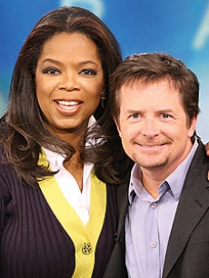 Oprah Winfrey and Michael J. Fox