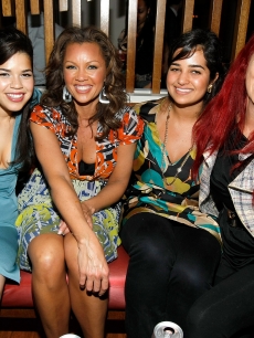 America Ferrera, Vanessa Williams, Tamara Hamdan and Patricia Fields attend the celebration for cover girl America Ferrera, avid supporter of peace games hosted by Gotham Magazine in NYC