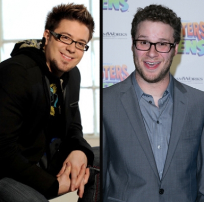 Danny Gokey and Seth Rogen