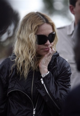 Madonna during her visit to Salaza village near Lilongwe, Malawi, Friday April 3 2009