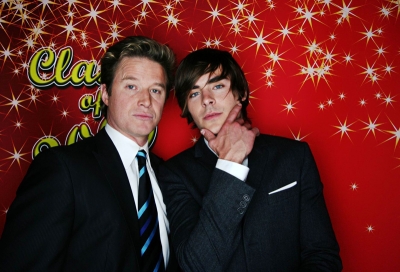Billy Bush and Zac Efron at ShoWest 2009