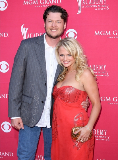 Blake Shelton and Miranda Lambert at the 44th Annual Academy of Country Music Awards