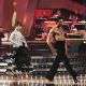 A shirtless Gilles Marini struts his stuff with partner Cheryl Burke on Monday’s ‘Dancing With The Stars’